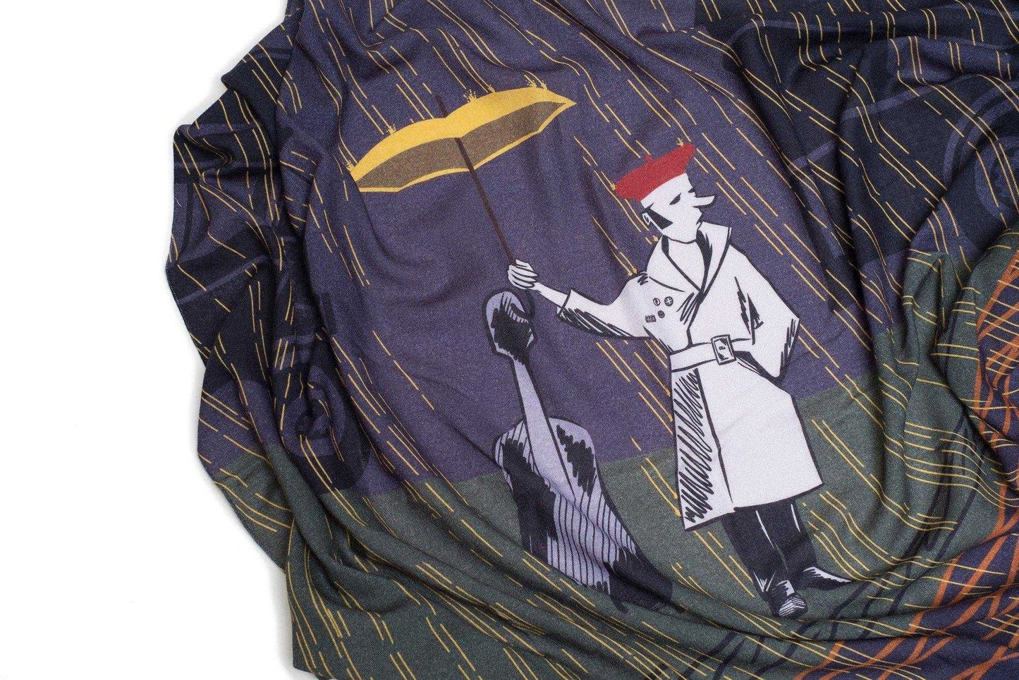 Japanese Merino Wool 'Music Matters' 正方形スカーフ | YARN&COPPER