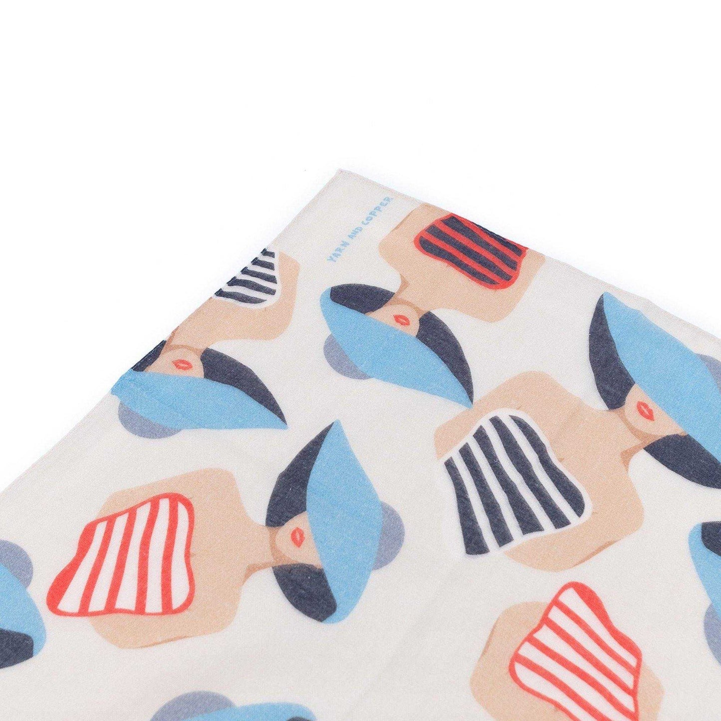 ２色 Japanese Printed Double gaze Organic cotton 'Swimsuits' ハンカチ