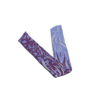 Japanese Printed Silk headband 'Sea bed' blue ヘッドスカーフ