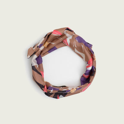 Japanese Printed Silk 'Wednesday' ヘッドスカーフ/ミニスカーフ | YARN&COPPER