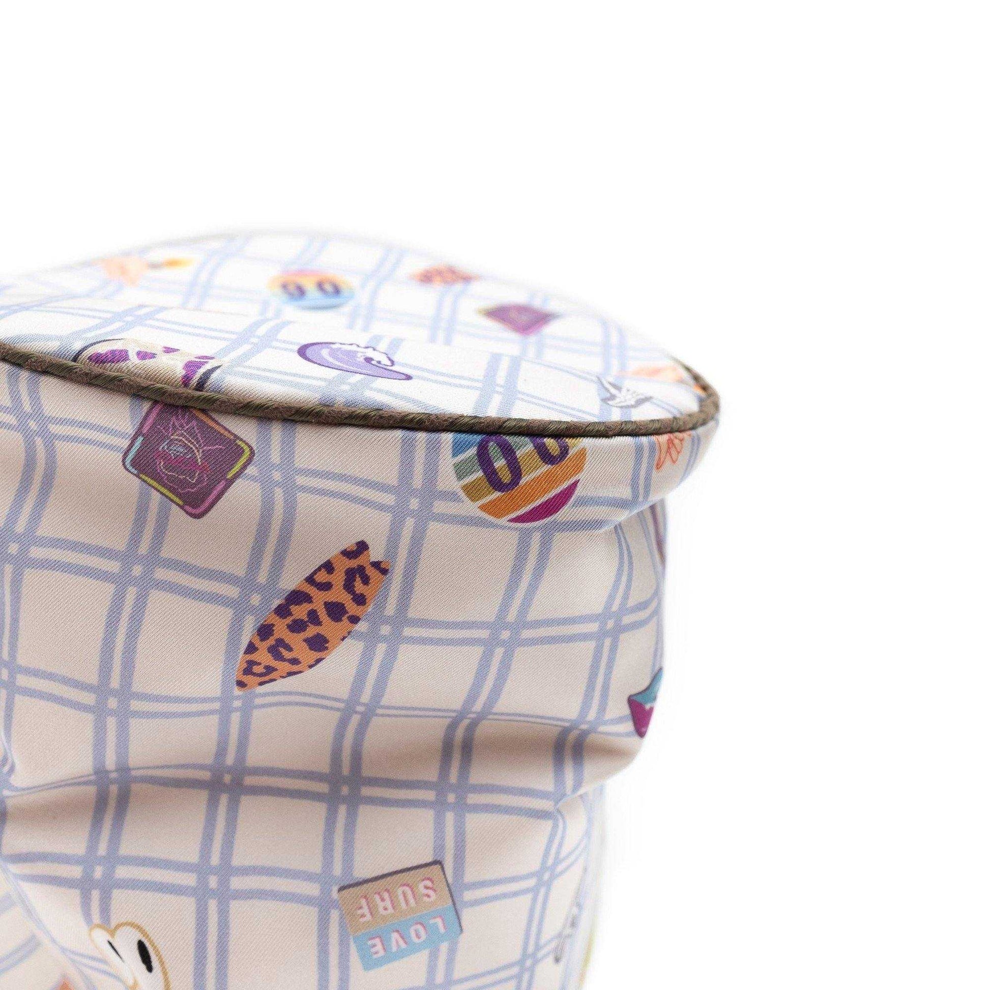 Japanese Printed 2Way Silk Bucket Bag 'Love Surf' | YARN&COPPER