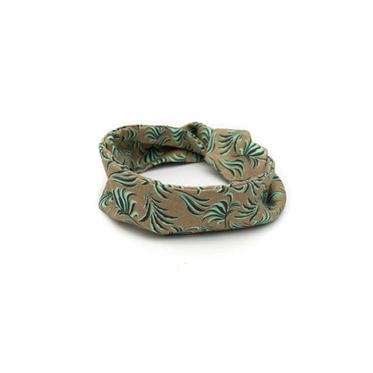 Japanese Linen 'Pearsham' green ヘッドスカーフ/ミニスカーフ | YARN&COPPER