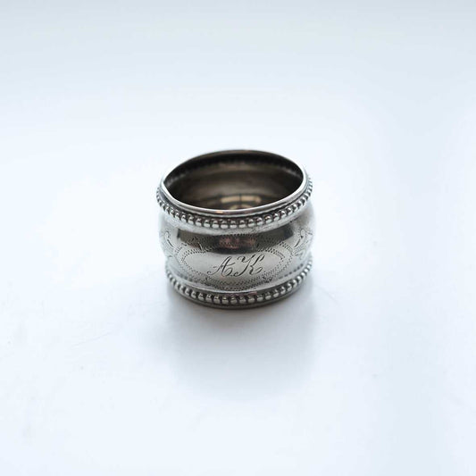 ４月末&#12316;お届け予定 dead stock ヴィンテージスカーフリング Vintage Scarf Ring シルバープレート No.6