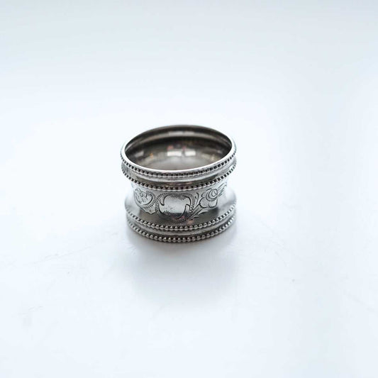 4月末〜お届け予定  dead stock ヴィンテージスカーフリング Vintage Scarf Ring シルバー1