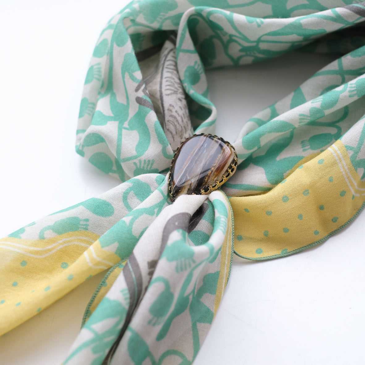 ４月末~お届け予定 dead stock ヴィンテージスカーフクリップ Vintage Scarf Clip ティアードロップ