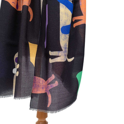 Japanese Merino Wool 'Jasper' dark purple ロングストール | YARN&COPPER