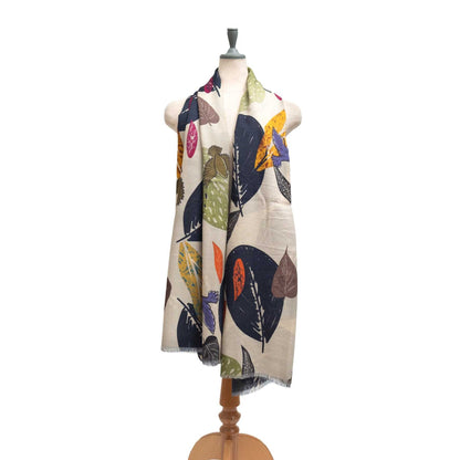 Japanese Merino Wool 'Autumn Dusk' 二重仕立てのロングストール | YARN&COPPER