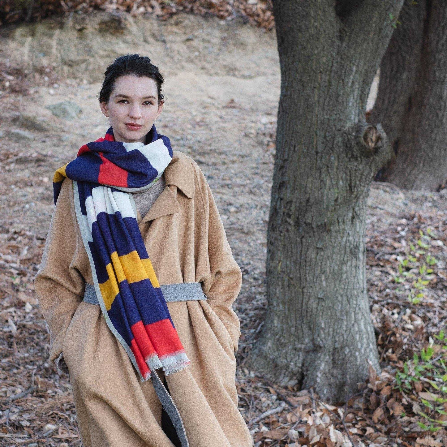 Japanese Merino Wool 'The Great Outdoors' 二重仕立てのロングストール