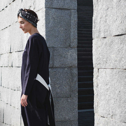 残り１点！Silk&Wool 'Peckham' リバーシブルヘッドスカーフ/ミニスカーフ