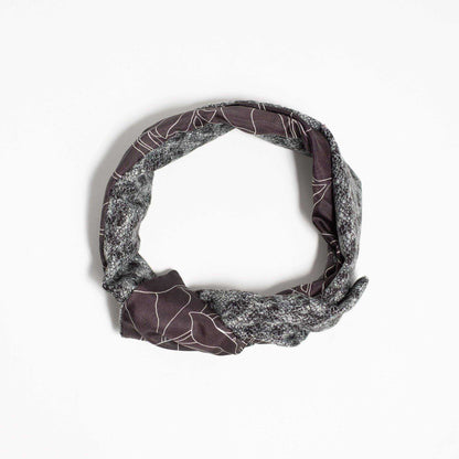 Silk&Wool 'Finchley' リバーシブルヘッドスカーフ/ミニスカーフ