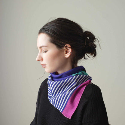 Japanese Merino Wool 'Brighton' リング付きミニスカーフ | YARN&COPPER