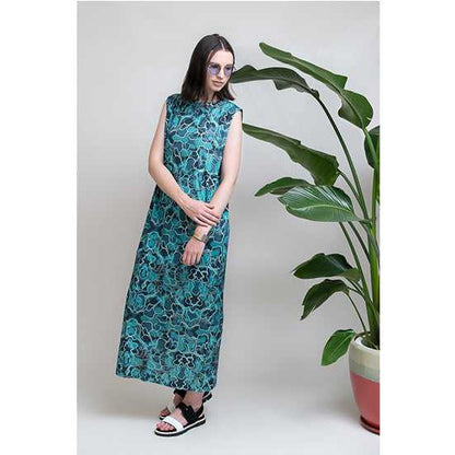 Japanese Printed Organic Cotton 'Poolside' タンクドレス | YARN&COPPER