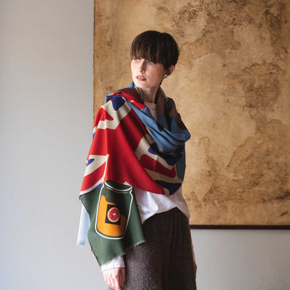 Japanese Merino Wool 'Her Majesty`s Marmalade' ロングストール